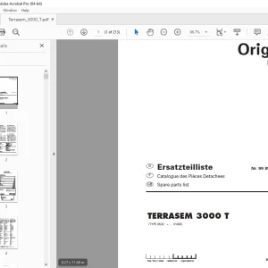 Pottinger TERRASEM 3000 T Seed drill Parts Manual - PDF DOWNLOAD