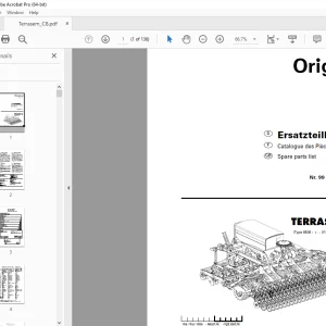 Pottinger TERRASEM C8 Seed drill Parts Manual - PDF DOWNLOAD