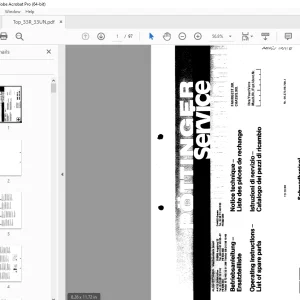 Pottinger TOP 33 R TOP 33 UN Rake Parts Manual PDF