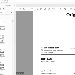 Pottinger TOP 662 Rake Parts Manual - PDF DOWNLOAD