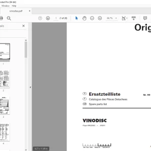 Pottinger VINODISC Parts Manual - PDF DOWNLOAD