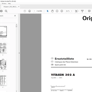 Pottinger VITASEM 302 A Seed drill Parts Manual - PDF DOWNLOAD
