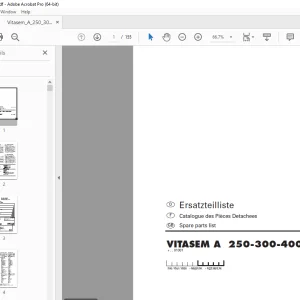 Pottinger VITASEM A 250 VITASEM A 300 VITASEM A 400 Seed drill Parts Manual PDF