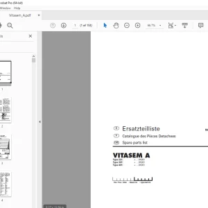 Pottinger VITASEM A Seed drill Parts Manual  - PDF DOWNLOAD