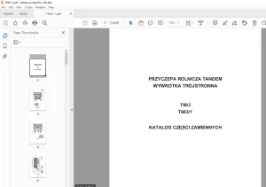 Pronar T663 T663-1 PRZYCZEPA ROLNICZA KATALOG CZĘŚCI ZAMIENNYCH PDF