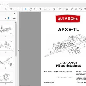 QUIVOGNE APXE-TL CATALOGUE Pièces détachées - PDF DOWNLOAD