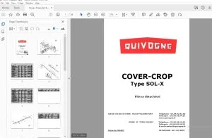 QUIVOGNE COVER-CROP Type SOL-X Pièces détachées - PDF