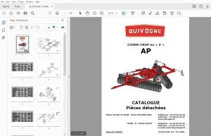 QUIVOGNE COVER-CROP en  V  AP CATALOGUE Pièces détachées - PDF