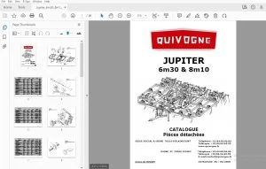 Quivogne JUPITER 6m30 & 8m10 CATALOGUE Pièces détachées - PDF DOWNLOAD