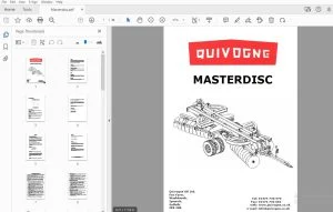 Quivogne Masterdisc Operating, Maintenance & Parts Manual - PDF DOWNLOAD