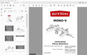 Quivogne Mono-V CATALOGUE Pièces détachées - PDF DOWNLOAD