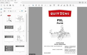 Quivogne PXL Porté CATALOGUE Pièces détachées - PDF DOWNLOAD