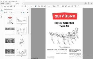 Quivogne SOUS SOLEUR Type SS Pièces détachées - PDF DOWNLOAD