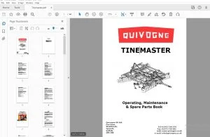 Quivogne Tinemaster Operating, Maintenance & Parts Manual - PDF DOWNLOAD