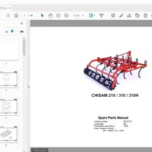 RAU CHISAM 210/310/310H PARTS MANUAL 1999 - PDF DOWNLOAD