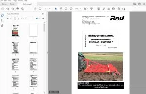 RAU CULTIMAT-CULTIMAT P INSTRUCTION MANUAL 2005 - PDF DOWNLOAD