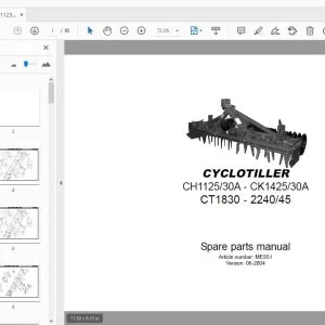 RAU CYCLOTILLER CH1125/30A - CK1425/30A CT1830 - 2240/45 Parts Manual - PDF DOWNLOAD