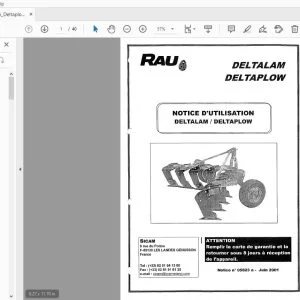 RAU DELTALAM DELTAPLOW NOTNCE D’UTNLISATHON - PDF DOWNLOAD