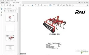 RAU FLEXSIK 208 PARTS MANUAL 1999 - PDF DOWNLOAD