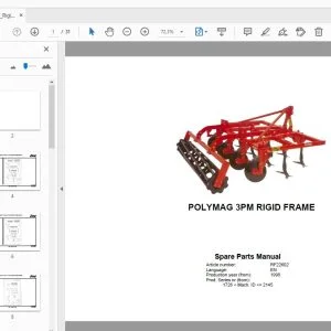 RAU POLYMAG 3PM RIGID FRAME PARTS MANUAL 1998 - PDF DOWNLOAD