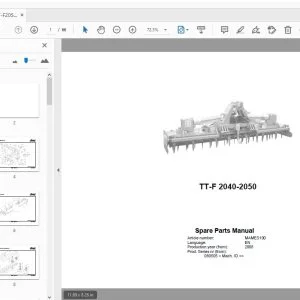 RAU TT-F 2040-2050 PARTS MANUAL 2008 - PDF DOWNLOAD