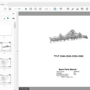 RAU TT-F 3540, 3545, 3550, 3560 PARTS MANUAL 2008 - PDF DOWNLOAD