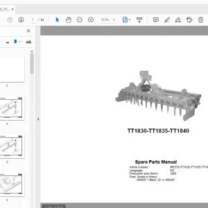RAU TT1830-TT1835-TT1840 PARTS MANUAL 2006 - PDF DOWNLOAD