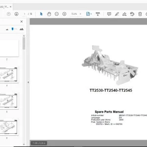 RAU TT2530-TT2540-TT2545 PARTS MANUAL 2005 - PDF DOWNLOAD