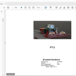 Rau FT-2 Ersatzteil-Handbuch 2008 - PDF DOWNLOAD