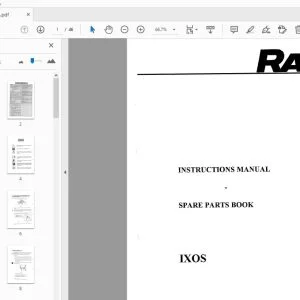 Rau IXOS Instruction & Parts Manual - PDF DOWNLOAD