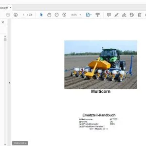 Rau Kleine Multicorn Ersatzteil-Handbuch 2003 - PDF DOWNLOAD