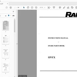 Rau ONYM Instruction & Parts Manual - PDF DOWNLOAD