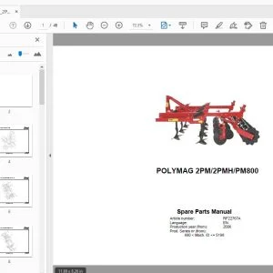 Rau Polymag 2PM/2PMH/PM800 Parts Manual 2006 - PDF DOWNLOAD