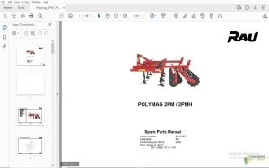 Rau Polymag 2PM/2PMH Parts Manual 2000 - PDF DOWNLOAD