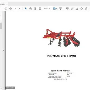 Rau Polymag 2PM/2PMH Parts Manual 2000 - PDF DOWNLOAD