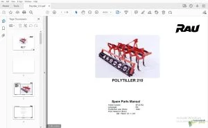 Rau Polytiller 210 Parts Manual 1999 - PDF DOWNLOAD