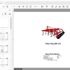 Rau Polytiller 310 Parts Manual 1999 - PDF DOWNLOAD