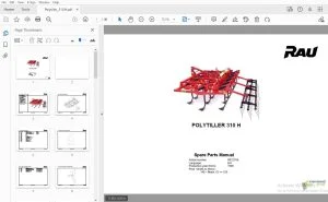 Rau Polytiller 310H Parts Manual 1998 - PDF DOWNLOAD