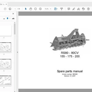 Rau RS80, 80CV, 155, 175, 200 Parts Manual - PDF DOWNLOAD