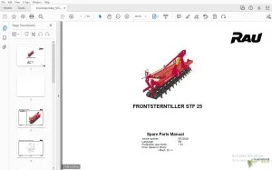Rau STF 25 Parts Manual - PDF DOWNLOAD