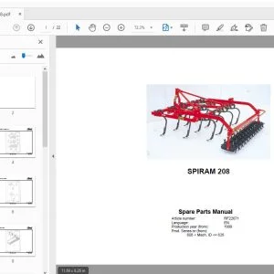 Rau Spiram 208 Parts Manual 1999 - PDF DOWNLOAD