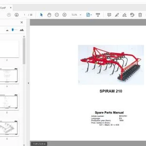Rau Spiram 210 Parts Manual 1999 - PDF DOWNLOAD