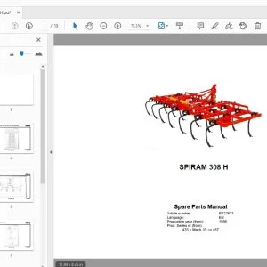 Rau Spiram 308 H Parts Manual 1998 - PDF DOWNLOAD