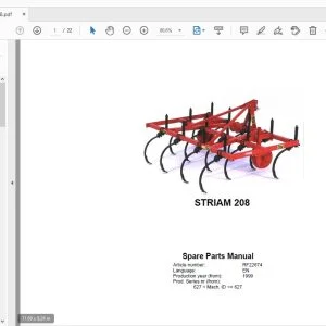 Rau Striam 208 Parts Manual 1999 - PDF DOWNLOAD
