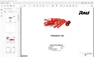 Rau Terramax TM3 Parts Manual 1998 - PDF DOWNLOAD