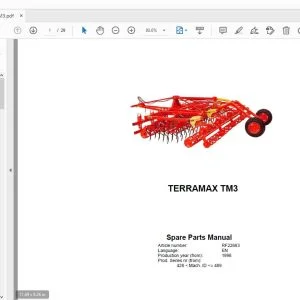 Rau Terramax TM3 Parts Manual 1998 - PDF DOWNLOAD