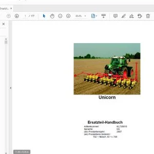 Rau Unicorn Ersatzteil-Handbuch 2007 - PDF DOWNLOAD