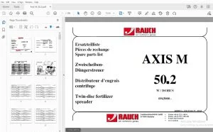Rauch AXIS M 50.2 Twin-disc fertilizer spreader Parts Manual - PDF DOWNLOAD