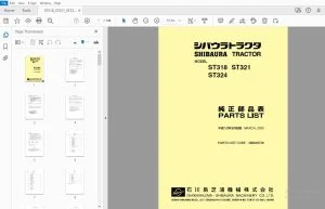 SHIBAURA ST318 ST321 ST324 Parts Manual 300830720 - PDF DOWNLOAD