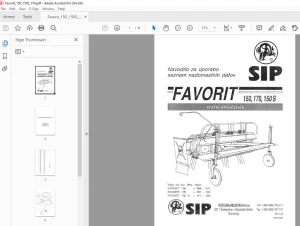 SIP Favorit 150 170 150 S Parts Manual - PDF DOWNLOAD